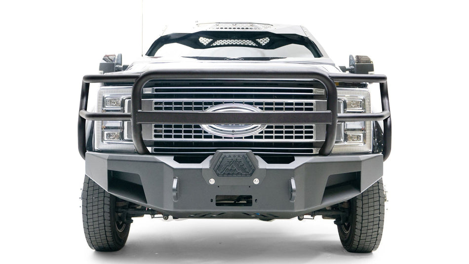 Fab Fours FS17 - A4260 - 1 Ford F450/F550 Superduty 2017 - 2022 New Premium Front Winch Bumper Full Guard - Rugged Truck Gear