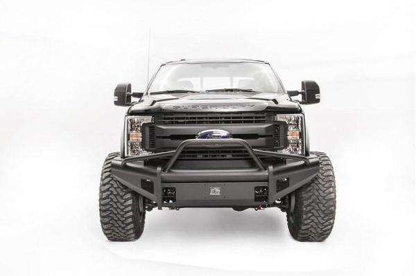 Fab Fours FS17 - Q4162 - 1 Ford F250/F350/F450/F550 Super Duty 2017 - 2022 Black Steel Elite Front Bumper Pre - Runner Guard - Rugged Truck Gear