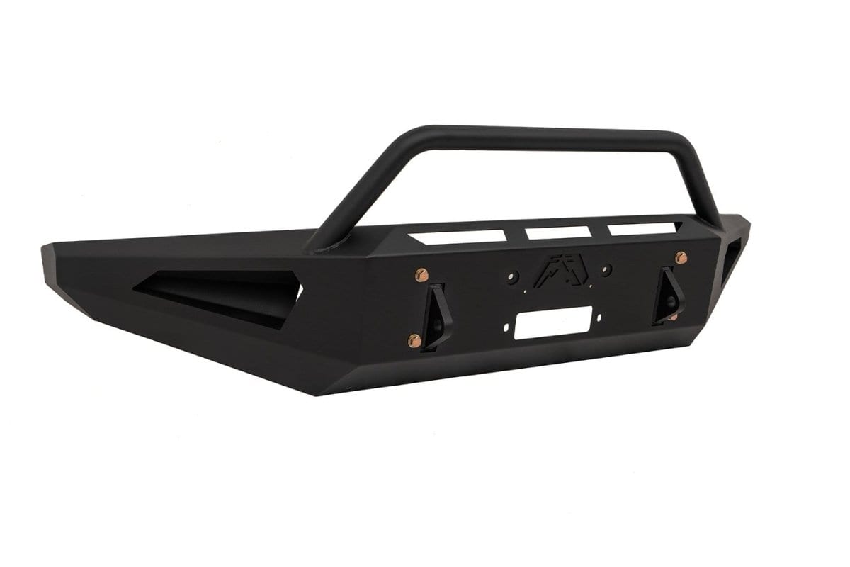 Fab Fours FS17 - RS4162 - 1 Ford F250/F350/F450/F550 Super Duty 2017 - 2022 Red Steel Front Winch Bumper Pre - Runner Guard - Rugged Truck Gear