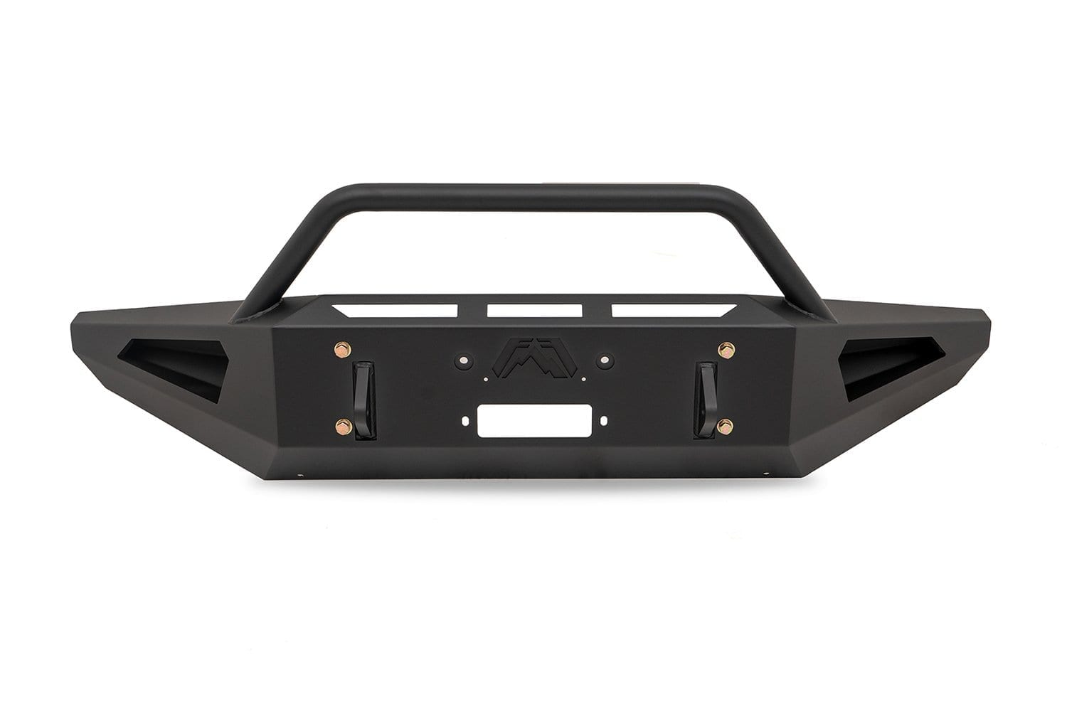 Fab Fours FS17 - RS4162 - 1 Ford F250/F350/F450/F550 Super Duty 2017 - 2022 Red Steel Front Winch Bumper Pre - Runner Guard - Rugged Truck Gear