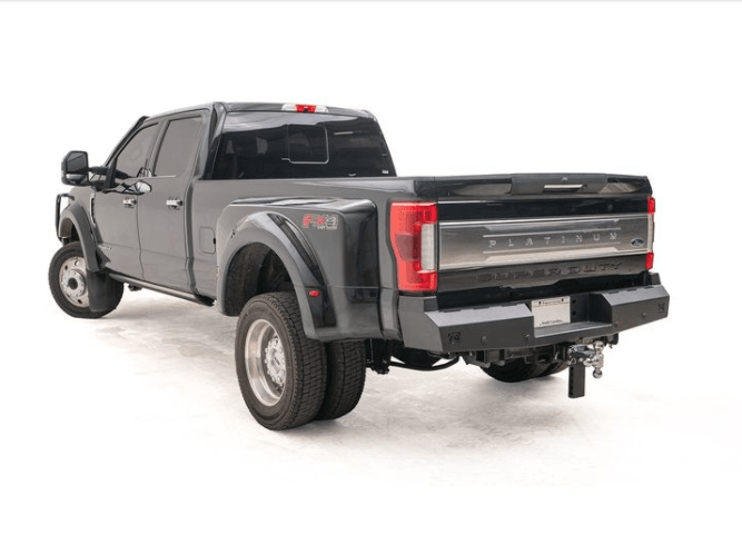 Fab Fours FS17 - RT4150 - 1 Ford F250/F350 Super Duty 2017 - 2022 Red Steel Rear Bumper - Rugged Truck Gear