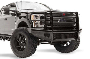 Fab Fours FS17-S4160-1 Ford F250/F350/F450/F550 Super Duty 2017-2021 Black Steel Front Bumper Full Guard-BumperStock