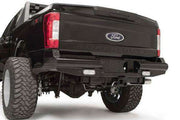 Fab Fours FS17 - T4150 - 1 Ford F250/F350 Super Duty 2017 - 2022 Black Steel Rear Bumper - Rugged Truck Gear