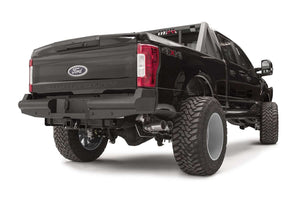 Fab Fours FS17-U4150-1 Ford F250/F350 Super Duty 2017-2021 Black Steel Elite Rear Bumper-BumperStock