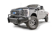 Fab Fours FS23 - Q5962 - 1 Ford F250/F350/F450/F550 Super Duty 2023 - 2024 Black Steel Elite Front Bumper Pre - Runner Guard - Rugged Truck Gear