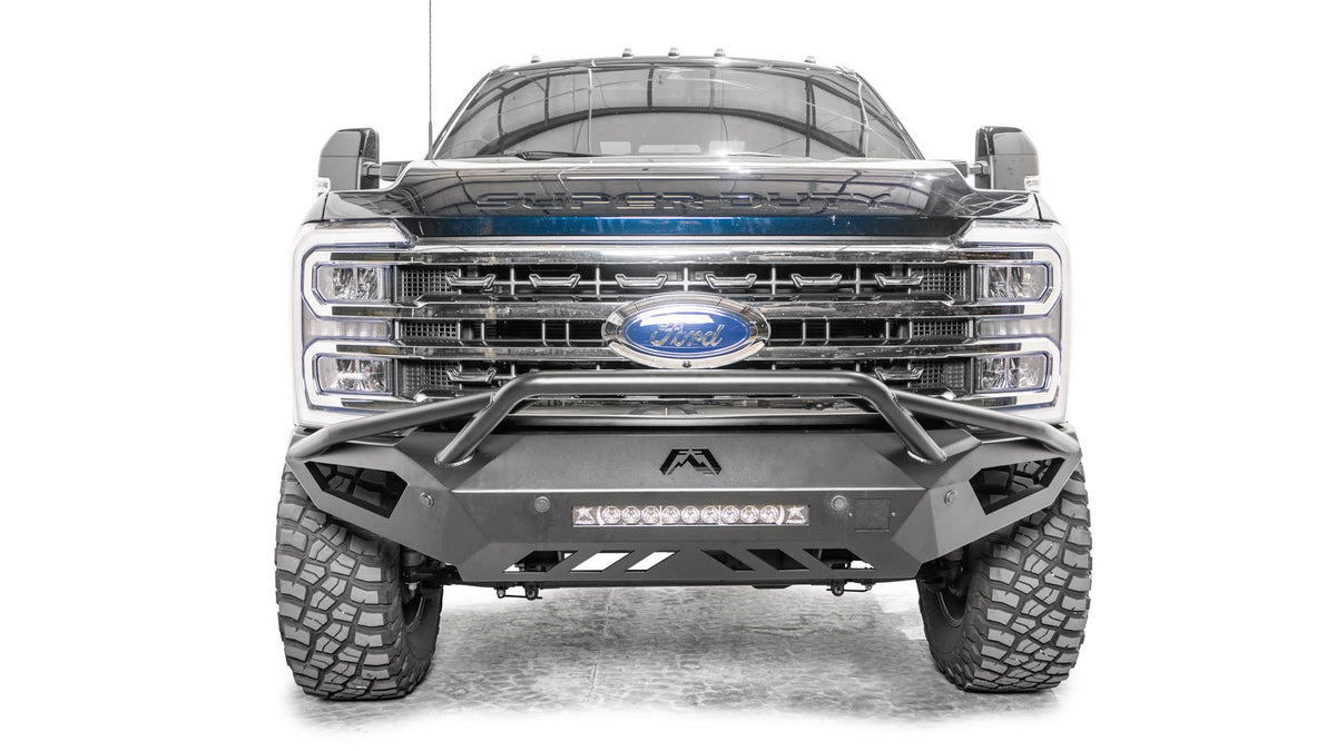 Fab Fours FS23 - V5952 - 1 Ford F250/F350 Superduty 2023 Vengeance Front Bumper Pre - Runner Guard - Rugged Truck Gear