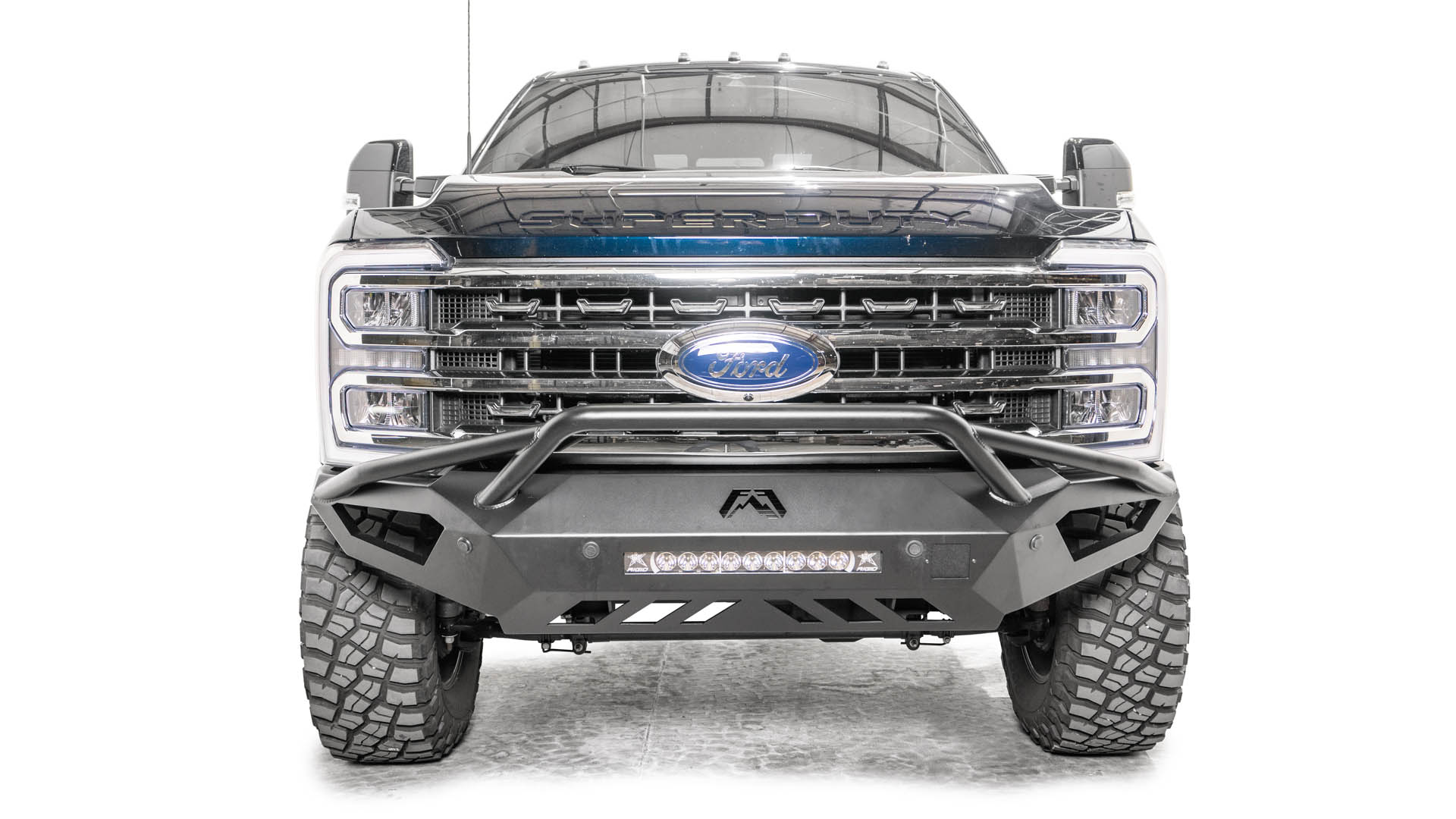 Fab Fours FS23 - V5952 - 1 Ford F250/F350 Superduty 2023 Vengeance Front Bumper Pre - Runner Guard - Rugged Truck Gear