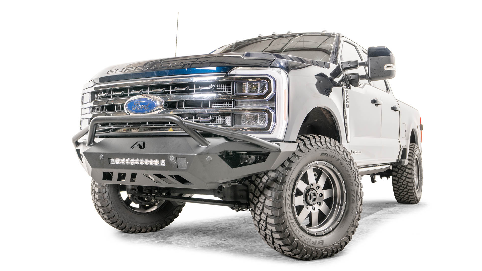 Fab Fours FS23 - V5952 - 1 Ford F250/F350 Superduty 2023 Vengeance Front Bumper Pre - Runner Guard - Rugged Truck Gear