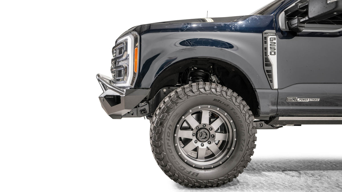Fab Fours FS23 - V5952 - 1 Ford F250/F350 Superduty 2023 Vengeance Front Bumper Pre - Runner Guard - Rugged Truck Gear