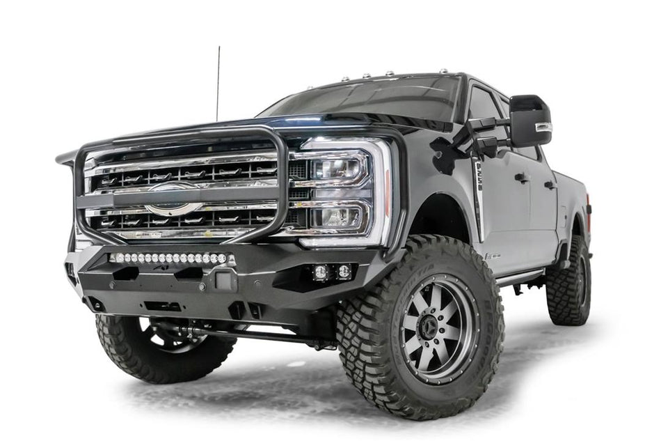 Fab Fours FS23 - X5950 - 1 Ford F250/F350 Super Duty 2023 - 2024 Matrix Front Winch Bumper Full Guard - Rugged Truck Gear