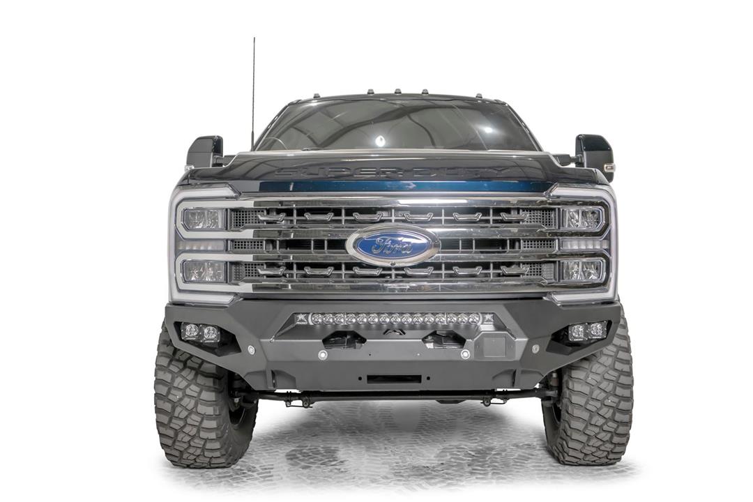 Fab Fours FS23 - X5951 - 1 Ford F250/F350 Super Duty 2023 - 2024 Matrix Front Winch Bumper No Guard - Rugged Truck Gear