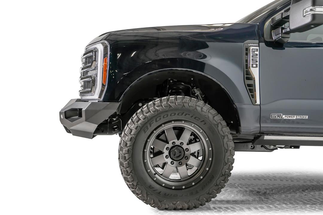 Fab Fours FS23 - X5951 - 1 Ford F250/F350 Super Duty 2023 - 2024 Matrix Front Winch Bumper No Guard - Rugged Truck Gear
