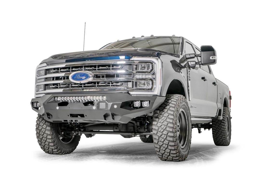 Fab Fours FS23 - X5951 - 1 Ford F250/F350 Super Duty 2023 - 2024 Matrix Front Winch Bumper No Guard - Rugged Truck Gear