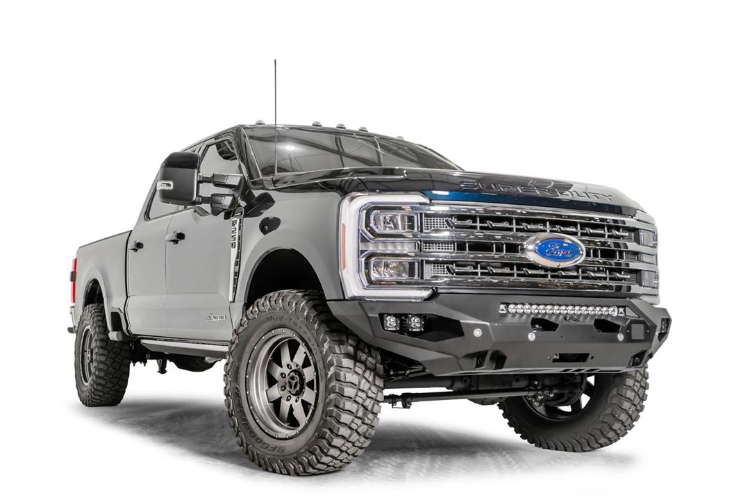 Fab Fours FS23 - X5951 - 1 Ford F250/F350 Super Duty 2023 - 2024 Matrix Front Winch Bumper No Guard - Rugged Truck Gear
