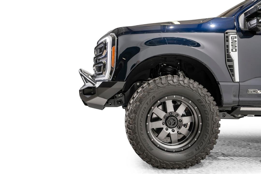 Fab Fours FS23 - X5952 - 1 Ford F250/F350 Super Duty 2023 - 2024 Matrix Front Winch Bumper Pre - Runner Guard - Rugged Truck Gear