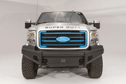 Fab Fours FS99 - Q1661 - 1 Ford F250/F350/F450/F550 Super Duty 1999 - 2004 Black Steel Elite Front Bumper No Guard - Rugged Truck Gear