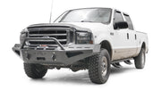 Fab Fours FS99-RS1662-1 Ford F250/F350/F450/F550 Super Duty 1999-2004 Red Steel Winch Front Bumper Pre-Runner Guard - Rugged Truck Gear