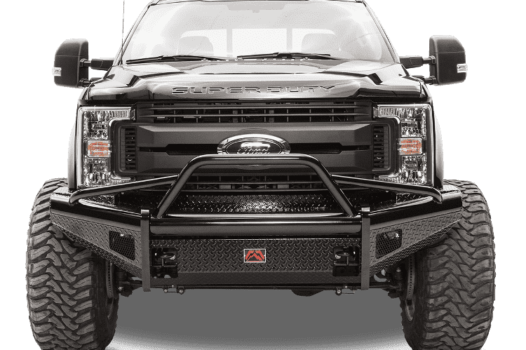 Fab Fours FS99 - S1662 - 1 Ford F250/F350/F450/F550 Super Duty 1999 - 2004 Black Steel Front Bumper Pre - Runner Guard - Rugged Truck Gear