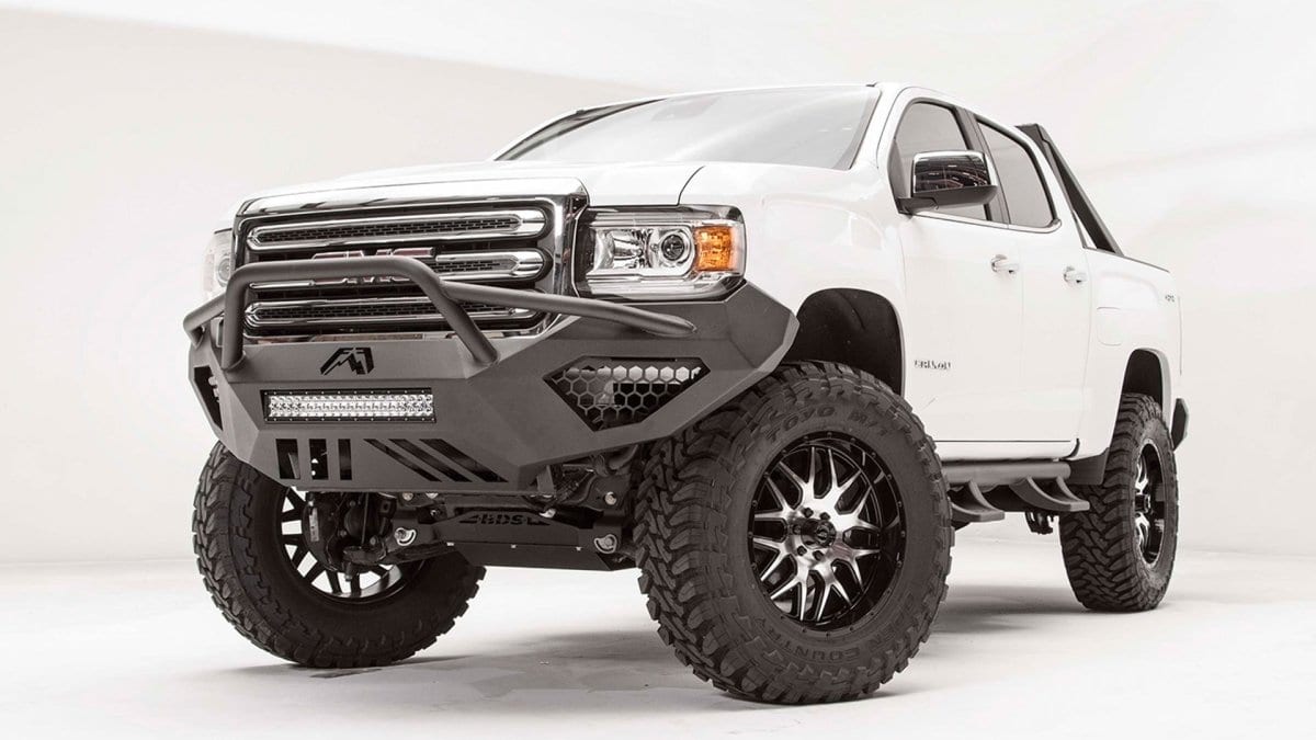 Fab Fours GC15 - D3452 - 1 GMC Canyon 2015 - 2020 Vengeance Front Bumper Pre - Runner Guard - Rugged Truck Gear