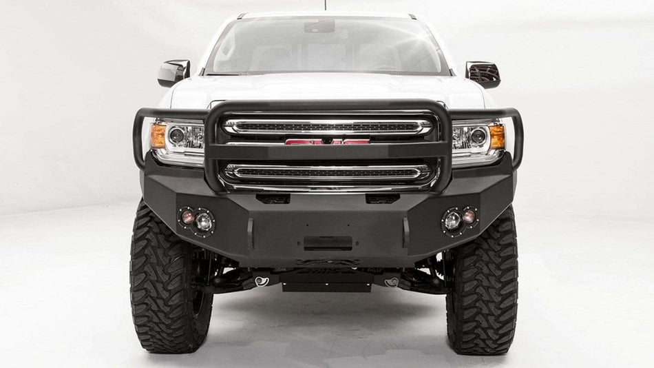 Fab Fours GC15 - H3450 - 1 GMC Canyon 2015 - 2020 Premium Front Winch Bumper Full Guard - Rugged Truck Gear