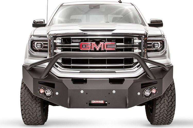 Fab Fours GC15 - H3452 - 1 GMC Canyon 2015 - 2020 Premium Front Winch Bumper Pre - Runner Guard - Rugged Truck Gear