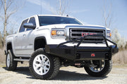 Fab Fours GM07 - K2162 - 1 GMC Sierra 1500 2007 - 2013 Black Steel Front Bumper Pre - Runner Guard - Rugged Truck Gear