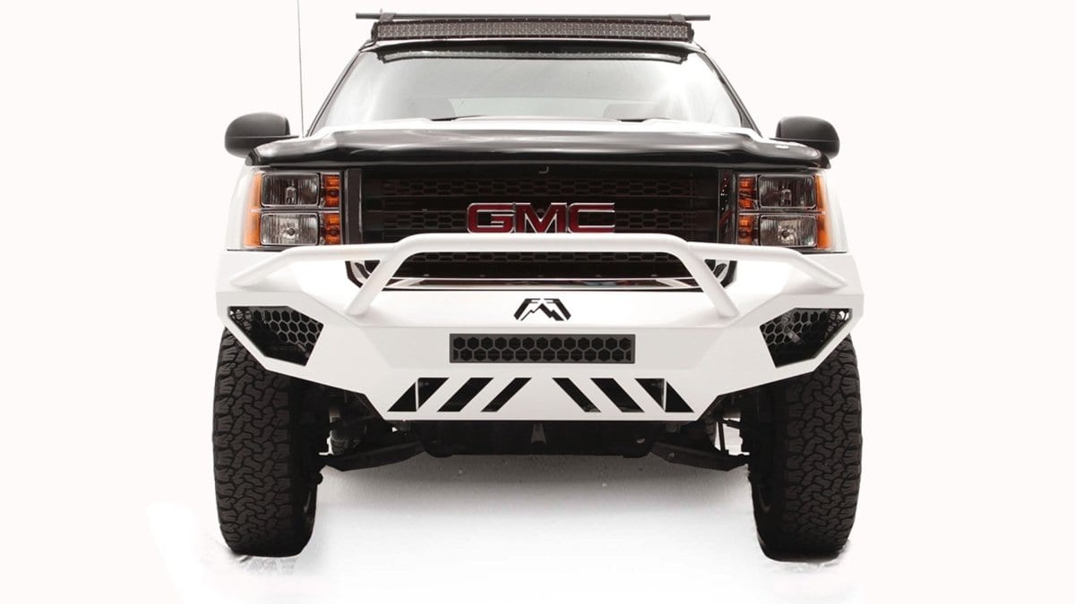 Fab Fours GM11 - V2852 - 1 GMC Sierra 2500/3500 HD 2011 - 2014 Vengeance Front Bumper Pre - Runner Guard - Rugged Truck Gear