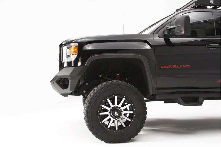 Fab Fours GM15-V3151-1 GMC Sierra 2500/3500 HD 2015-2019 Vengeance Front Bumper No Guard-BumperStock