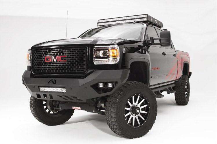 Fab Fours GM15-V3151-1 GMC Sierra 2500/3500 HD 2015-2019 Vengeance Front Bumper No Guard-BumperStock