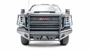 Fab Fours GM20 - Q5060 - 1 GMC Sierra 2500/3500 HD 2020 - 2022 Black Steel Elite Front Bumper Full Guard - Rugged Truck Gear