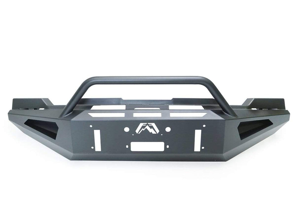 Fab Fours GM20 - RS5062 - 1 GMC Sierra 2500/3500 HD 2020 - 2022 Red Steel Winch Front Bumper Pre - Runner Guard - Rugged Truck Gear