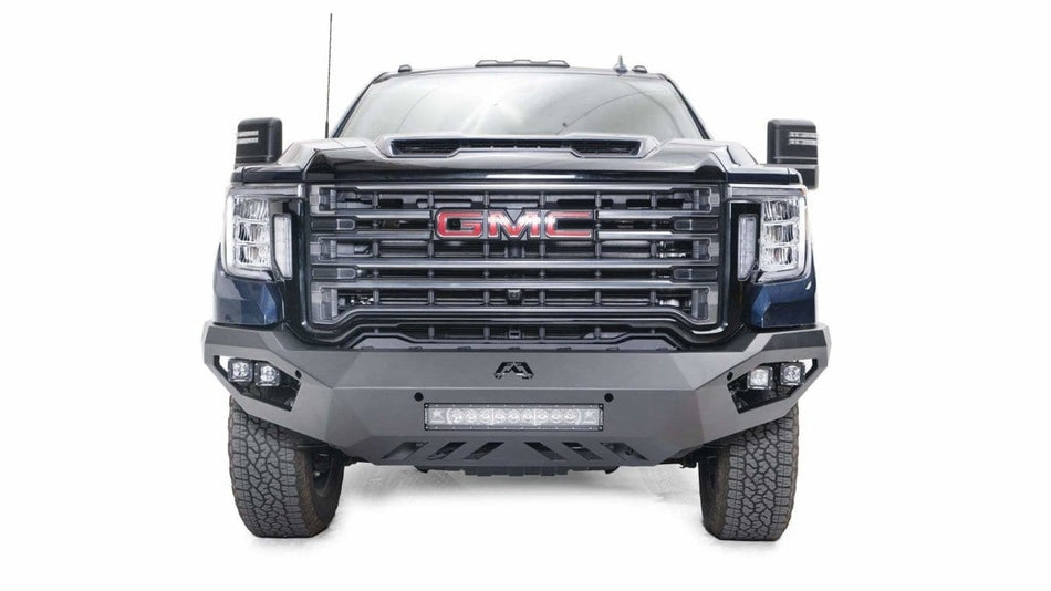 Fab Fours GM20 - V5051 - 1 GMC Sierra 2500/3500 HD 2020 - 2022 Vengeance Front Bumper No Guard - Rugged Truck Gear