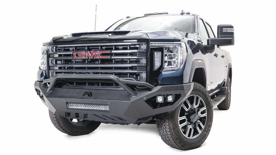 Fab Fours GM20 - V5052 - 1 GMC Sierra 2500/3500 HD 2020 - 2022 Vengeance Front Bumper Pre - Runner Guard - Rugged Truck Gear