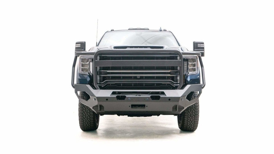 Fab Fours GM20 - X5050 - 1 GMC Sierra 2500/3500 HD 2020 - 2023 Matrix Front Bumper Winch Ready Full Guard - Rugged Truck Gear