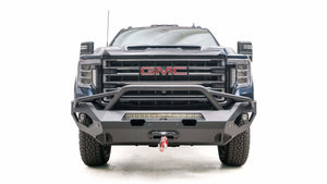 Fab Fours GM20-X5052-1 GMC Sierra 2500/3500 HD 2020-2021 Matrix Front Bumper Winch Ready Pre-Runner Guard-BumperStock