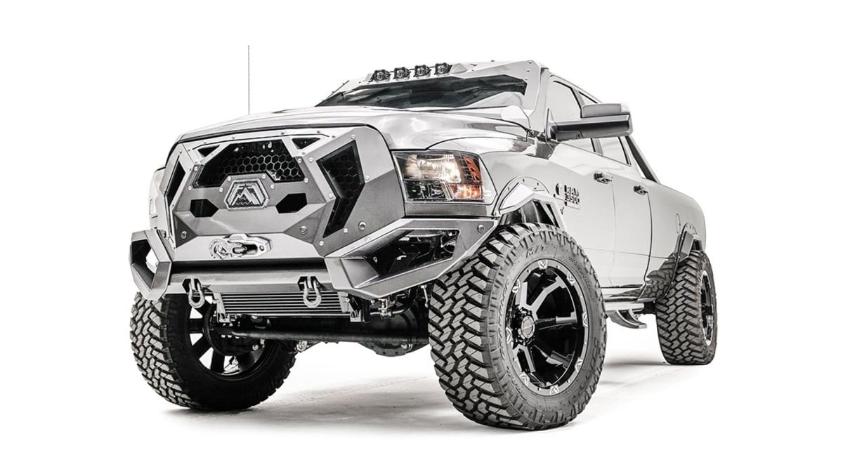 Fab Fours GR2900 - 1 Dodge Ram 2500/3500 HD 2010 - 2018 Grumper Front Bumper - Rugged Truck Gear