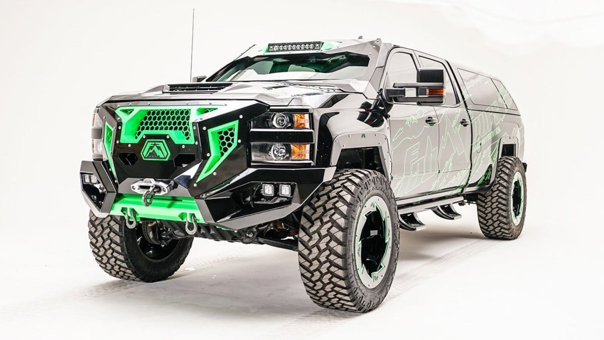 Fab Fours GR3000 - 1 2015 - 2019 Chevy Silverado 2500/3500 HD Grumper Front Bumper - Rugged Truck Gear