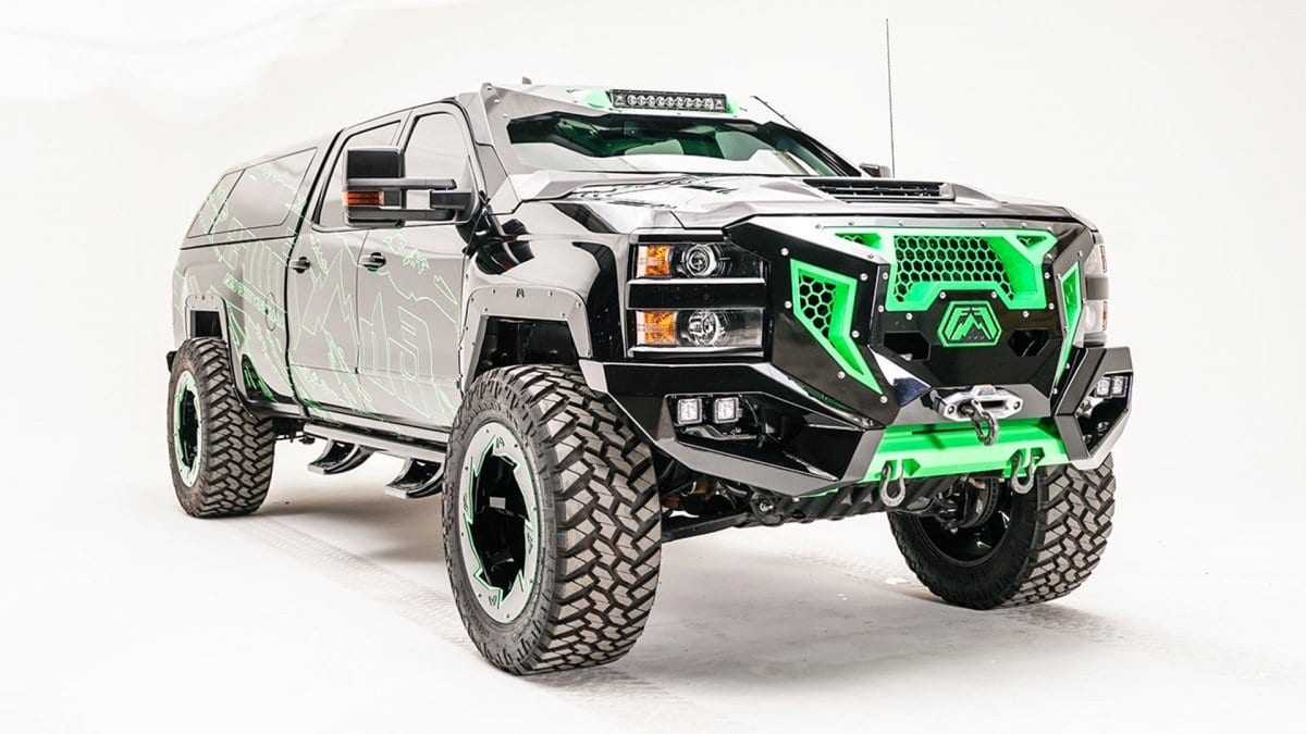 Fab Fours GR3000 - 1 2015 - 2019 Chevy Silverado 2500/3500 HD Grumper Front Bumper - Rugged Truck Gear