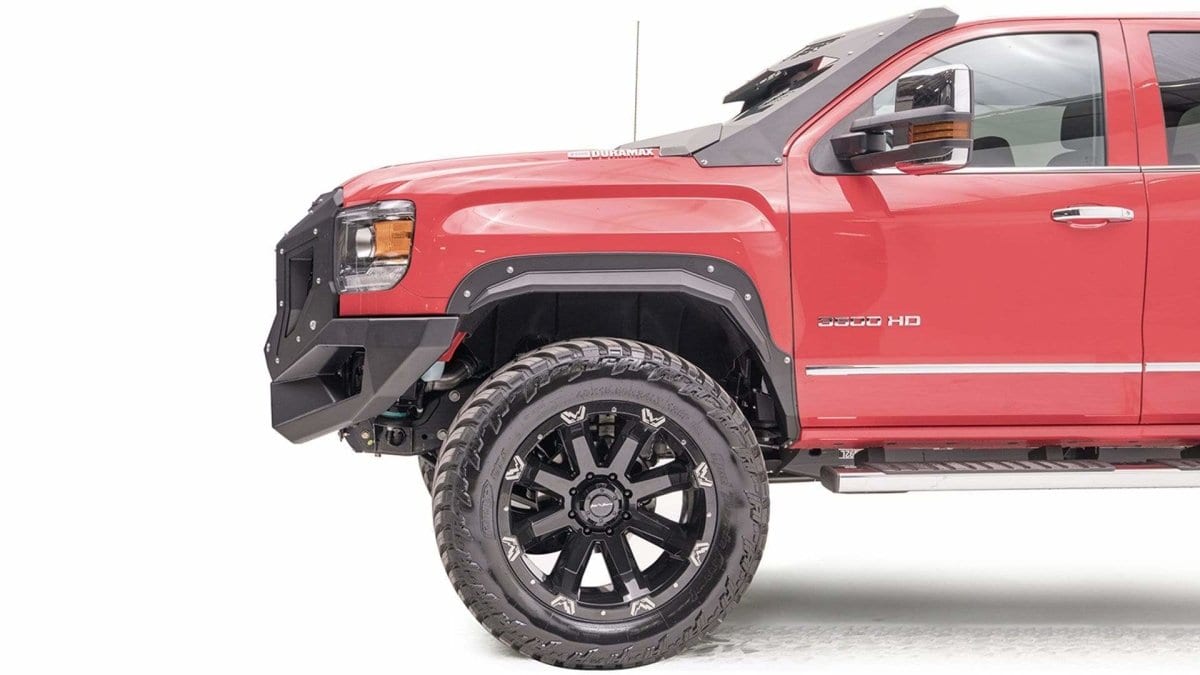Fab Fours GR3100 - 1 GMC Sierra 2500/3500 HD 2015 - 2019 Grumper Front Bumper - Rugged Truck Gear