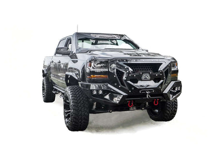 Fab Fours GR3800 - 1 Chevy Silverado 1500 2016 - 2018 Grumper Front Bumper - Rugged Truck Gear