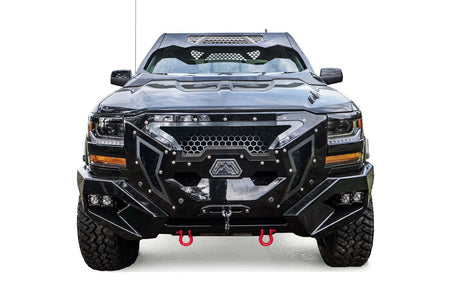Fab Fours GR3800 - 1 Chevy Silverado 1500 2016 - 2018 Grumper Front Bumper - Rugged Truck Gear