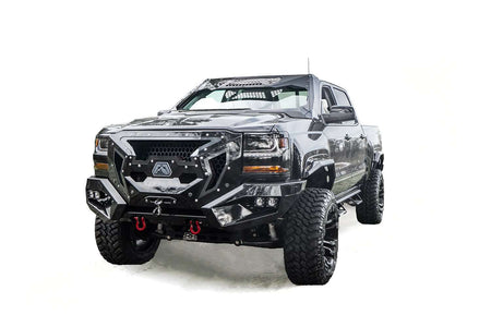 Fab Fours GR3800 - 1 Chevy Silverado 1500 2016 - 2018 Grumper Front Bumper - Rugged Truck Gear