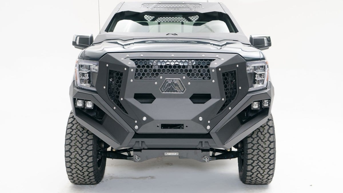Fab Fours GR3900 - 1 GMC Sierra 1500 2019 - 2021 Grumper Front Bumper - Rugged Truck Gear