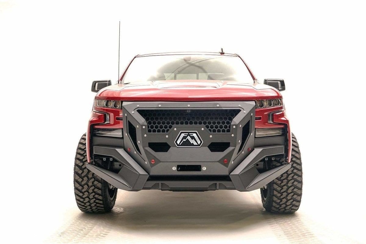Fab Fours GR4000 - 1 Chevy Silverado 1500 2019 - 2021 Grumper Front Bumper - Rugged Truck Gear