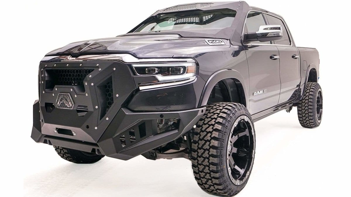 Fab Fours GR4200 - 1 Ram 1500 2019 - 2022 Grumper Front Bumper - Rugged Truck Gear