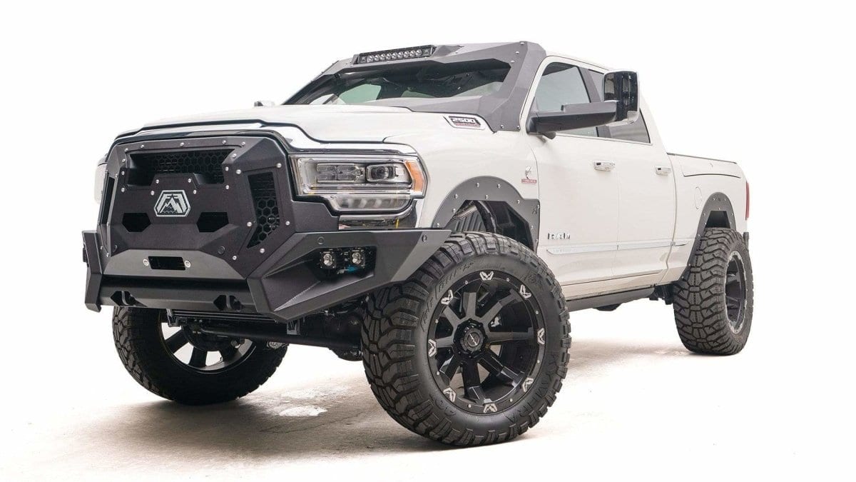 Fab Fours GR4400 - 1 Ram 2500/3500 HD 2019 - 2024 Grumper Front Bumper - Rugged Truck Gear