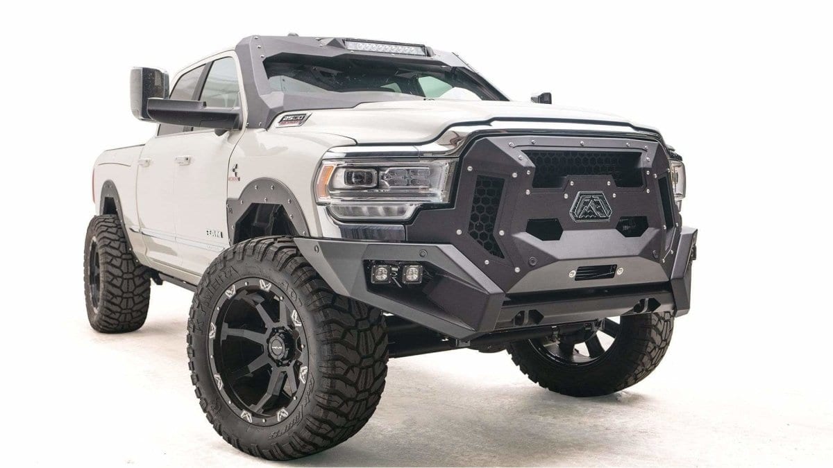 Fab Fours GR4400 - 1 Ram 2500/3500 HD 2019 - 2024 Grumper Front Bumper - Rugged Truck Gear