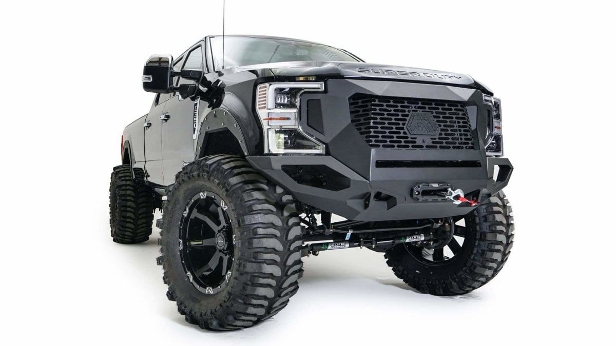 Fab Fours GR4700 - 1 Ford F250/F350 Superduty 2020 - 2022 Grumper Front Bumper - Rugged Truck Gear