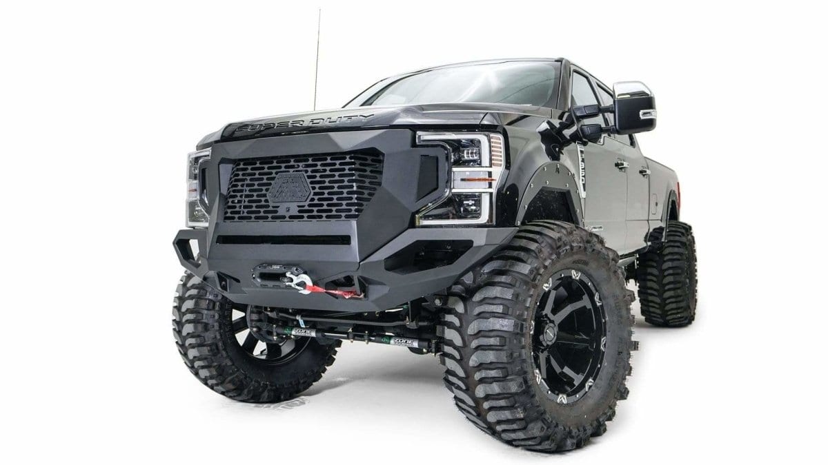 Fab Fours GR4700 - 1 Ford F250/F350 Superduty 2020 - 2022 Grumper Front Bumper - Rugged Truck Gear