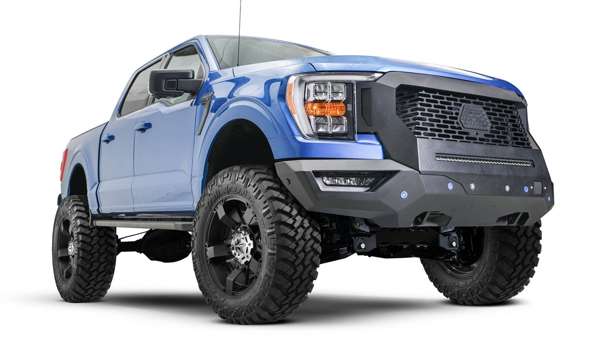 Fab Fours GR5000 - 1 Ford F150 2021 - 2024 Grumper Front Bumper - Rugged Truck Gear